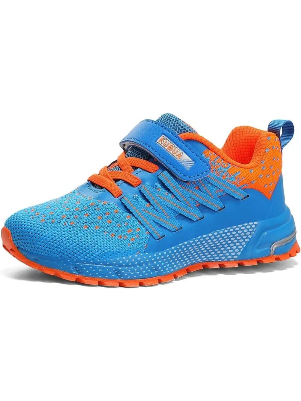 Kids Boys Girls Blue Orange Breathable Non Slip Tennis Running Sneakers Shoes